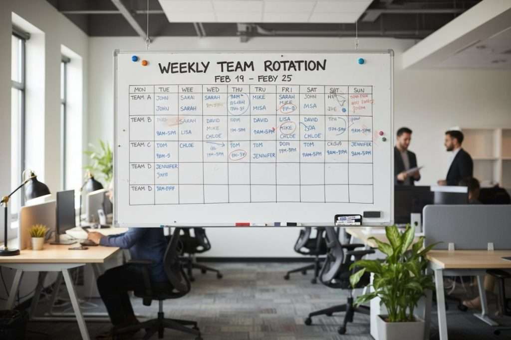 Exemple de planning horaire 4×8 : la rotation parfaite ?